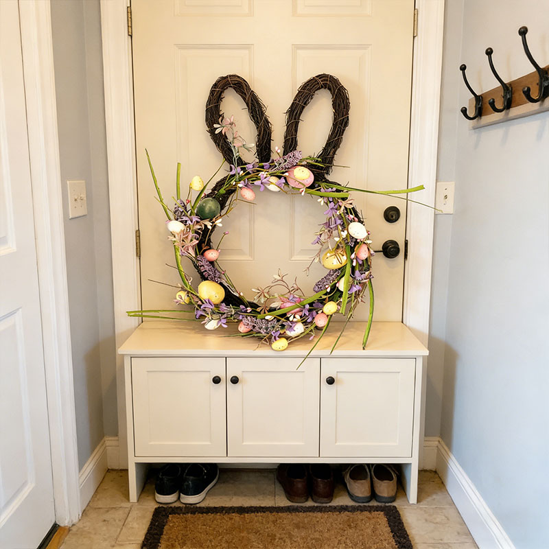 🐣🌸 Easter Wreath – Spring Front Door & Home Decor 🎀✨