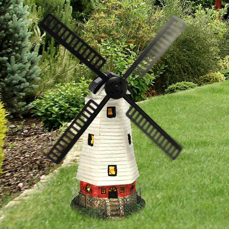 🏡 Dutch Windmill Garden Decor with Solar Lights ✨