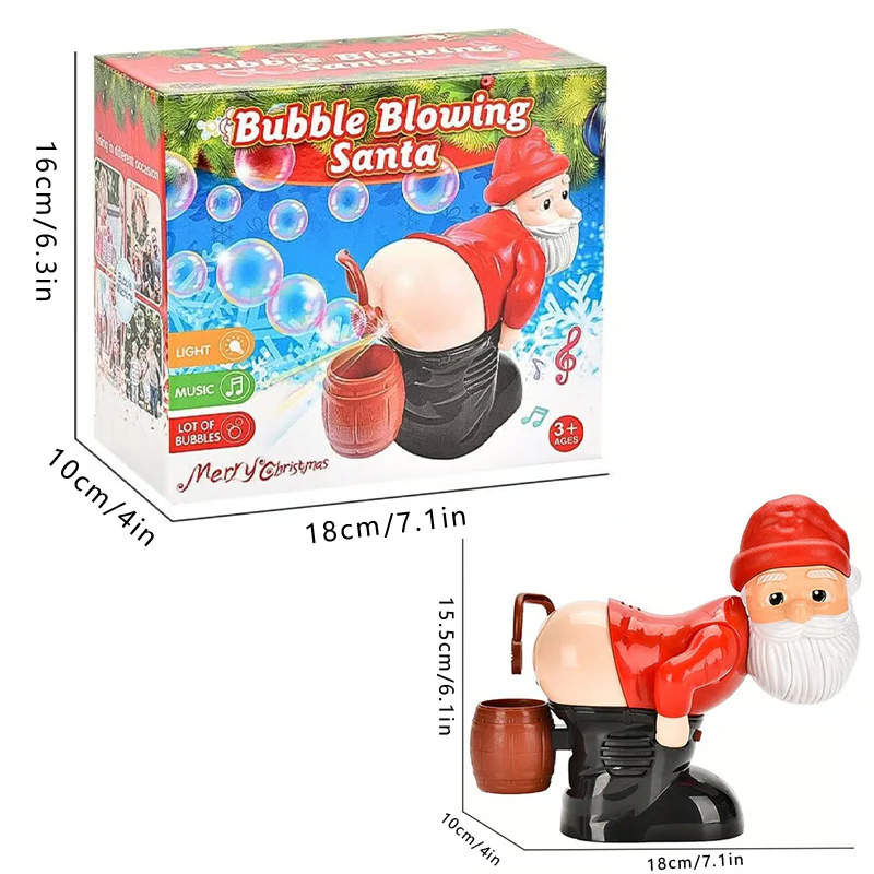Funny Santa Claus Bubble Modeling of The Fart Fart