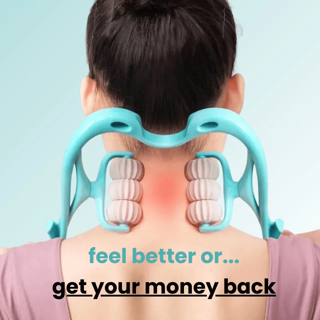 (🎁LAST DAY SALE - 50% OFF) Multifunctional Manual Six-wheel Neck Massager