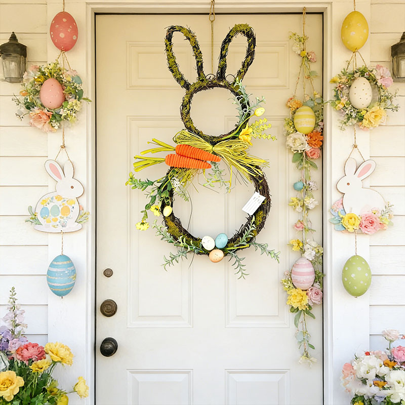 🐣🌸 Easter Wreath – Spring Front Door & Home Decor 🎀✨