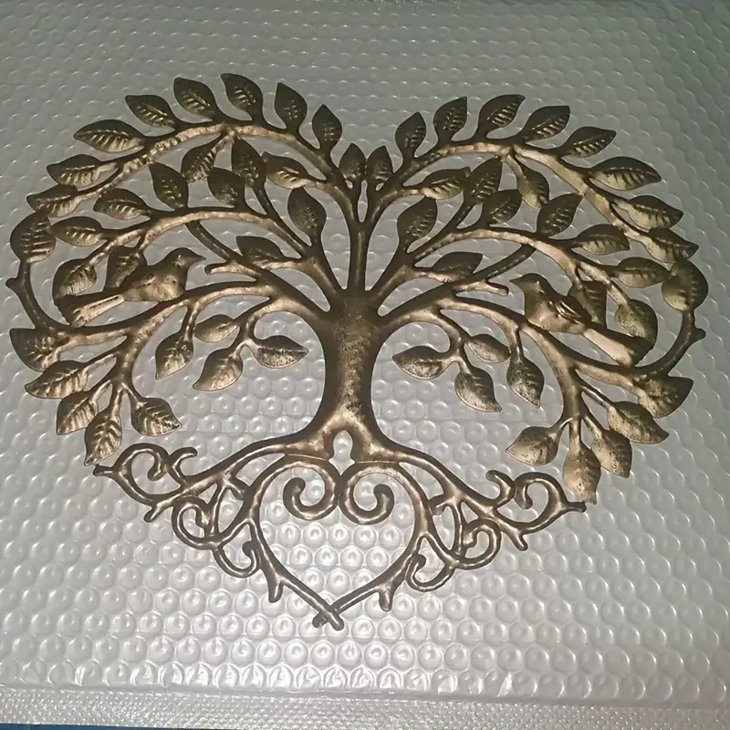 Pure Handmade Heart-shaped Metal Wall Decoration