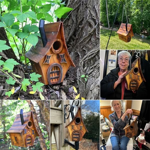 🐦Handmade Bird House-Rustic Whimsical Style