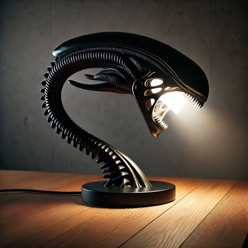 Unique Alien Creature Lamp Stand