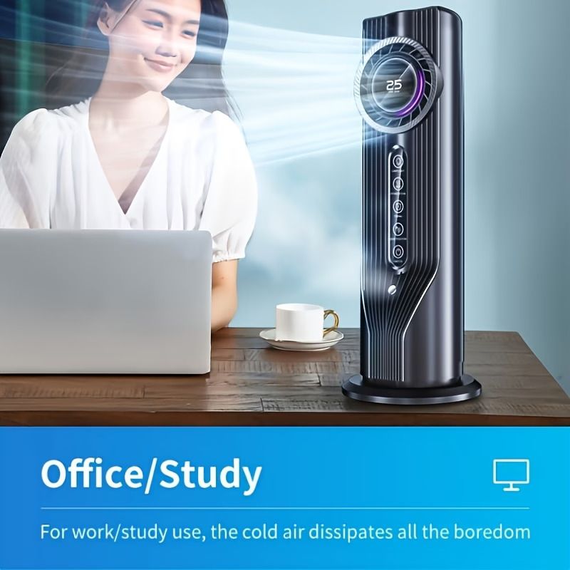 6-Speed USB Portable Air Conditioner And Humidifier Fan