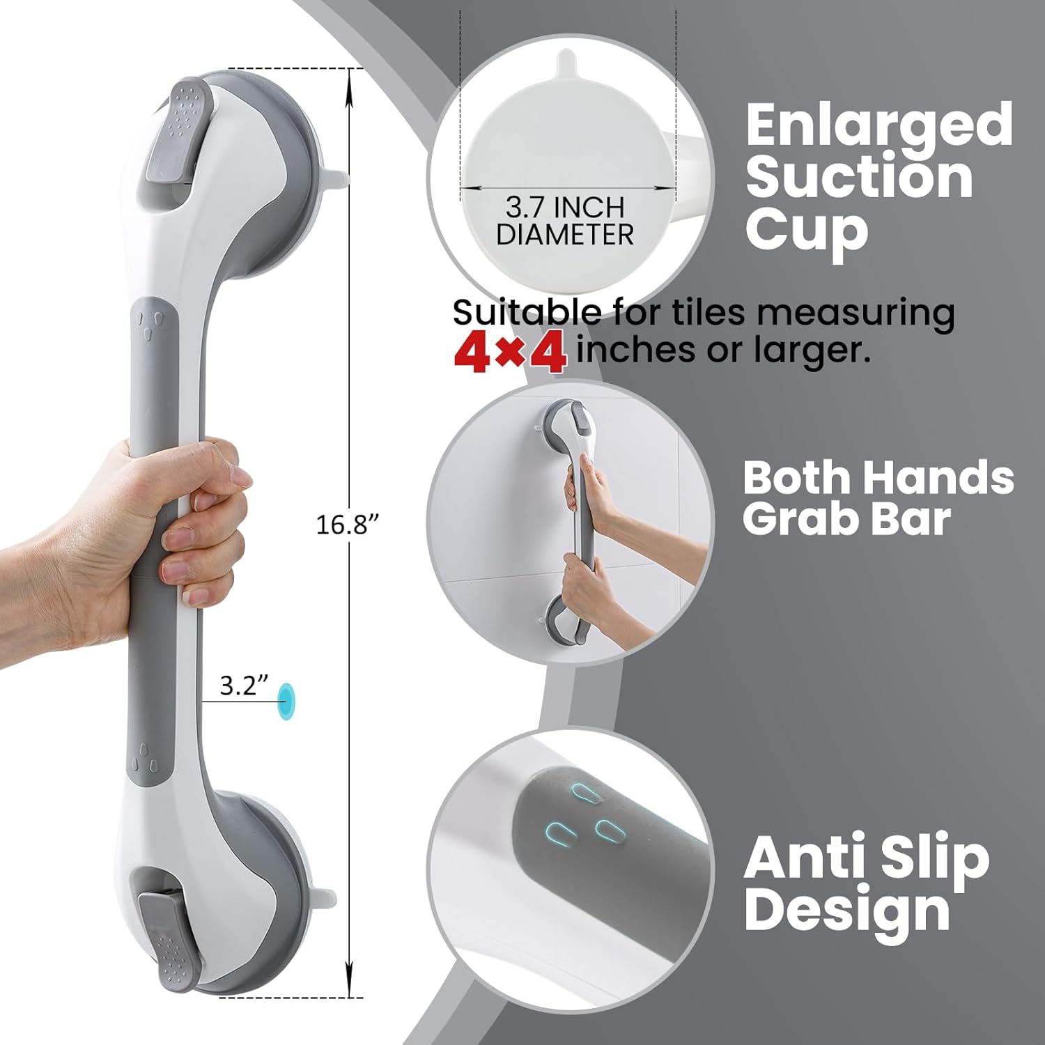Detachable Bathroom Grab Bar