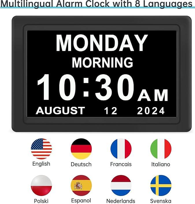 Welnax™ Digital Dementia Alarm Clock