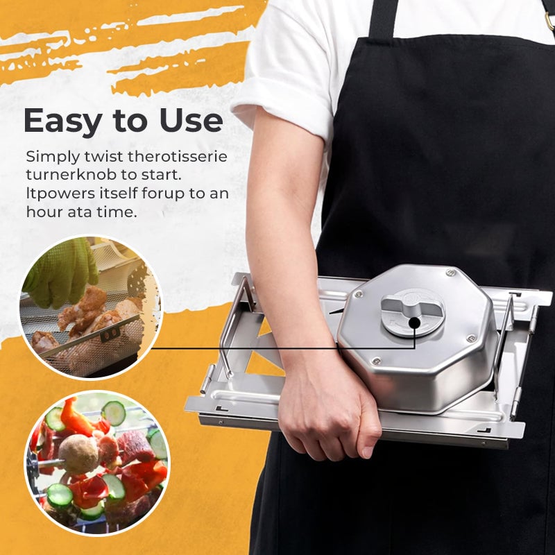 Stainless Steel Rotating Grill