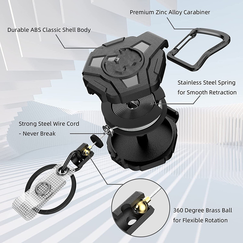 🎁Heavy Duty Retractable Keychain