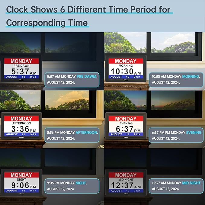 Welnax™ Digital Dementia Alarm Clock