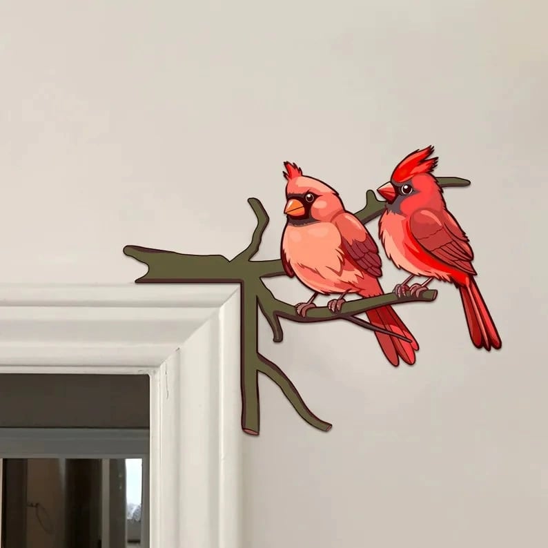 🐦Cardinal Door Topper