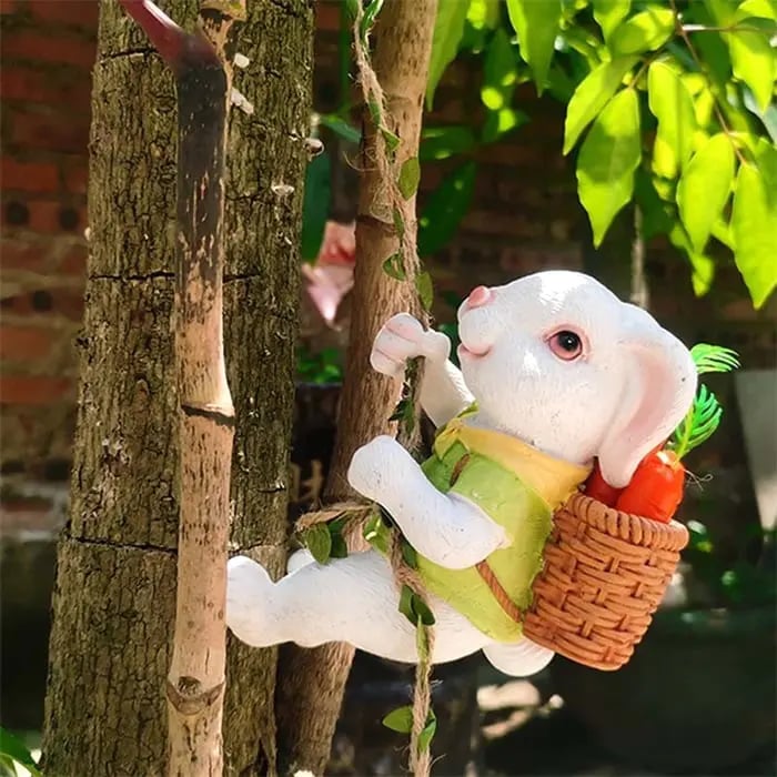 🐇Handcrafted Bunny Climber Garden Ornament