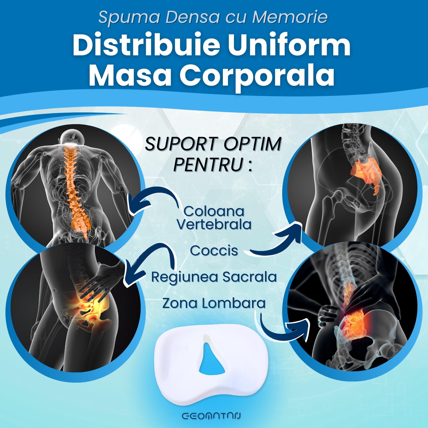  Welnax™ Orthopedic Seat Cushion