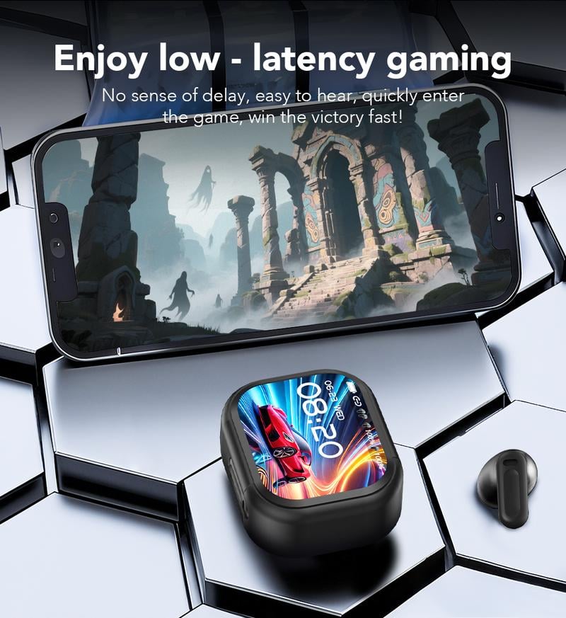 NE20 Bluetooth Earphones LED Display Smart Noise-Canceling AI Translation Headphones