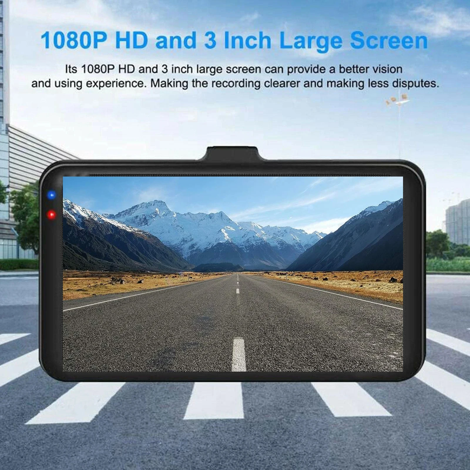 Welnax™ 1600P+1080P FHD Dual Dash Camera for Cars