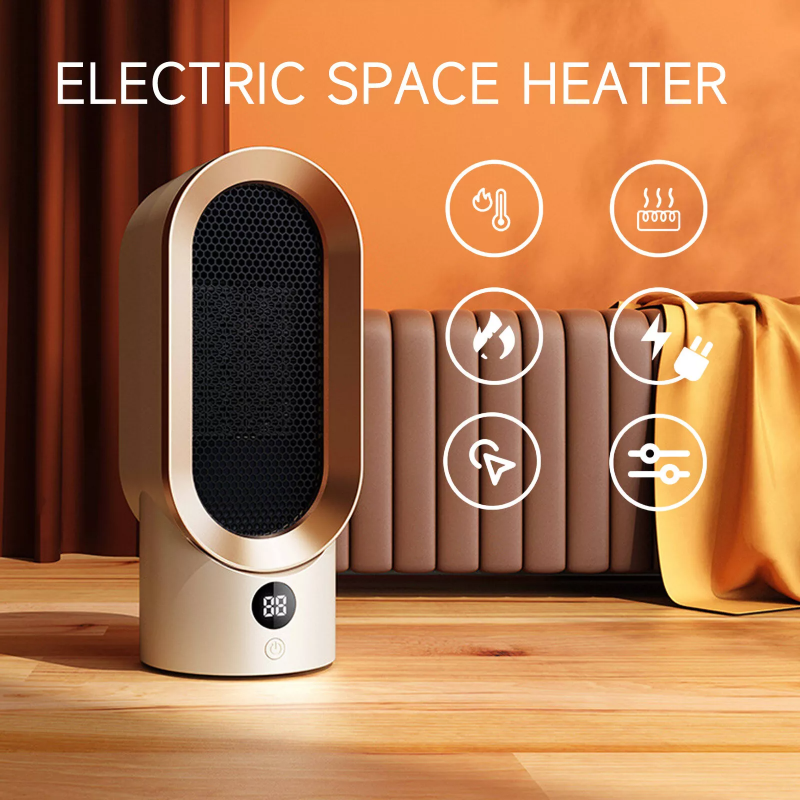 Portable 800W Space Heater PTC Ceramic for Home Office
