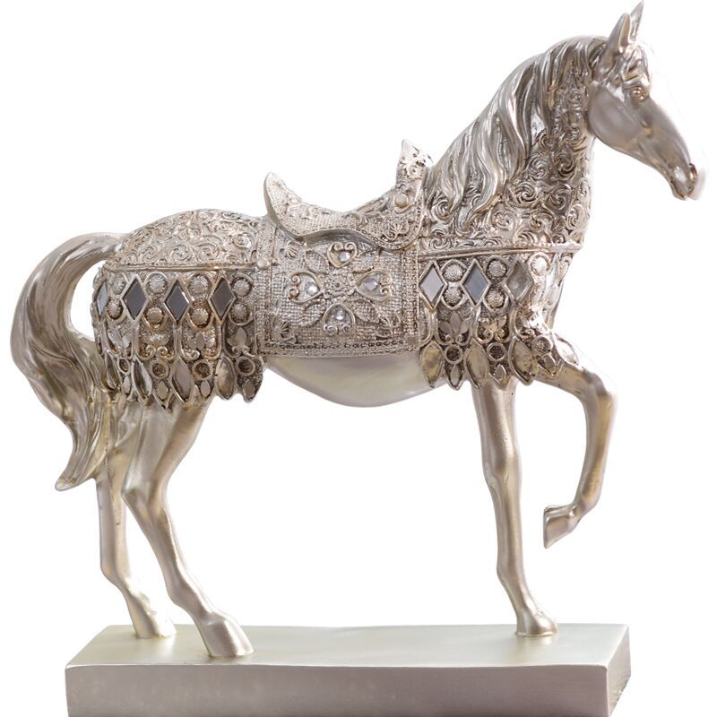 Luxury Diamond Horse Standing Statue
