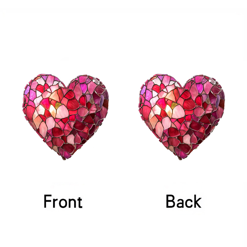 Heart Stained Glass Suncatcher