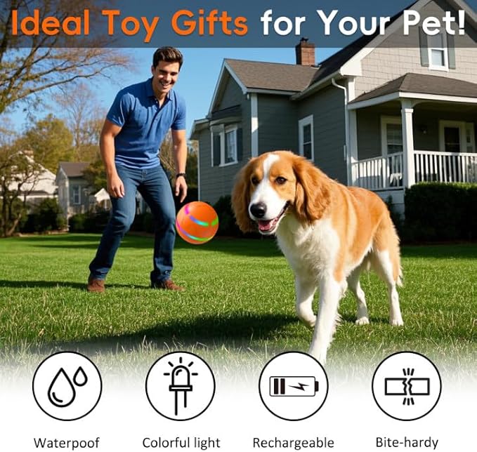  Automatic Moving Dog Ball with Remote Control