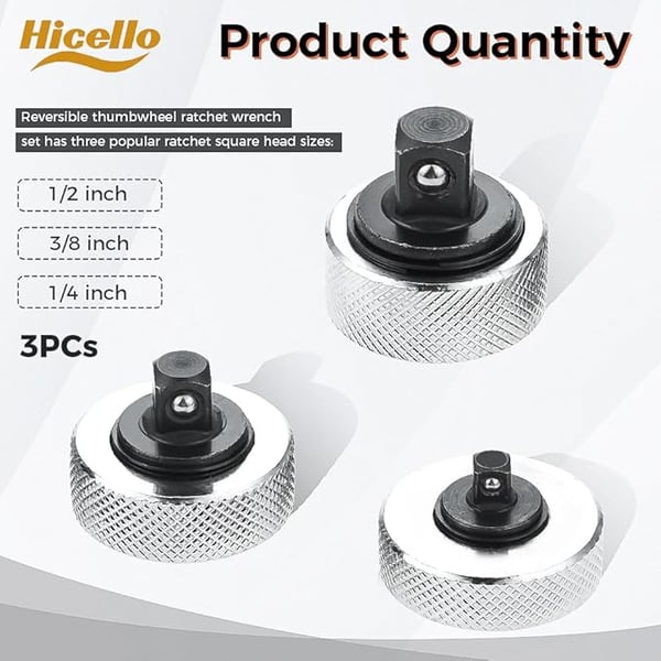 🔧3PCS Thumb Ratchet Wrench