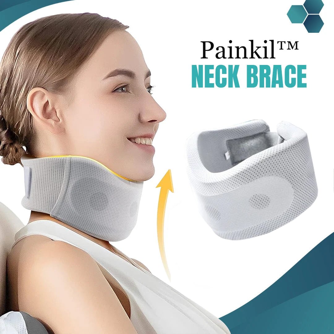 Adjustable Neck Support Brace - Relieves Neck Pain and Spine Pressure