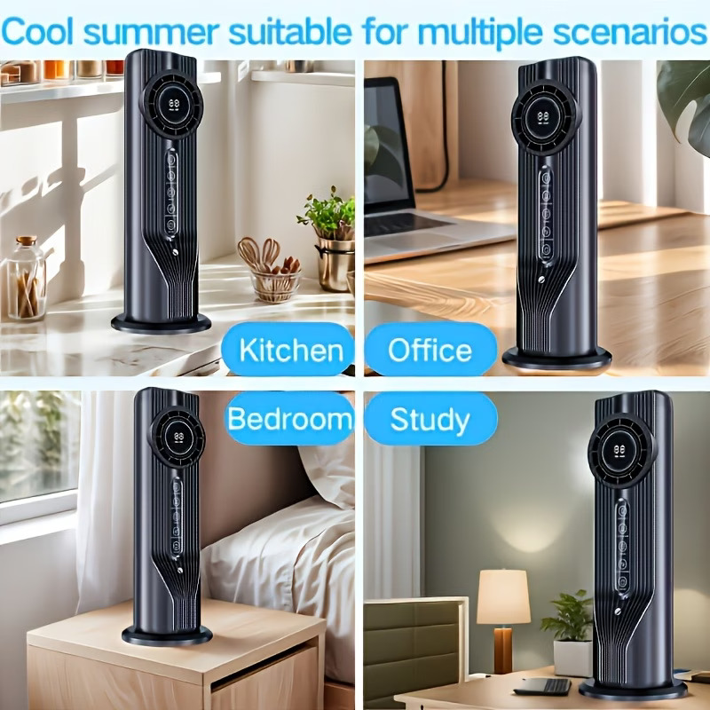 6-Speed USB Portable Air Conditioner And Humidifier Fan