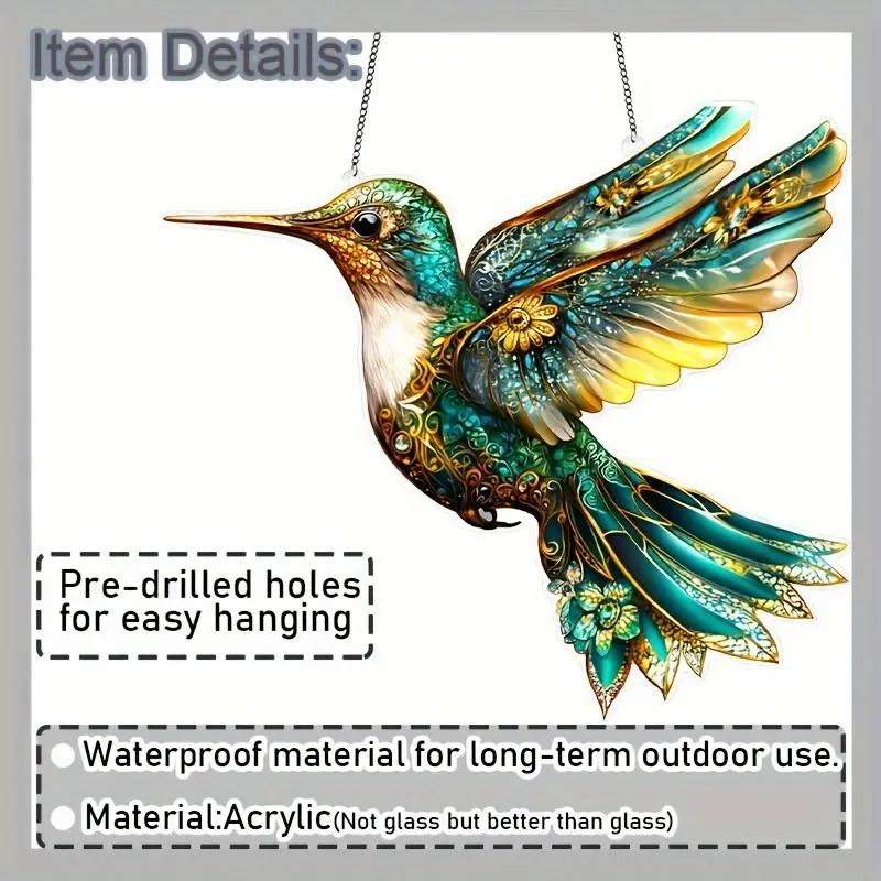 Stunning Hummingbird Sun Catcher
