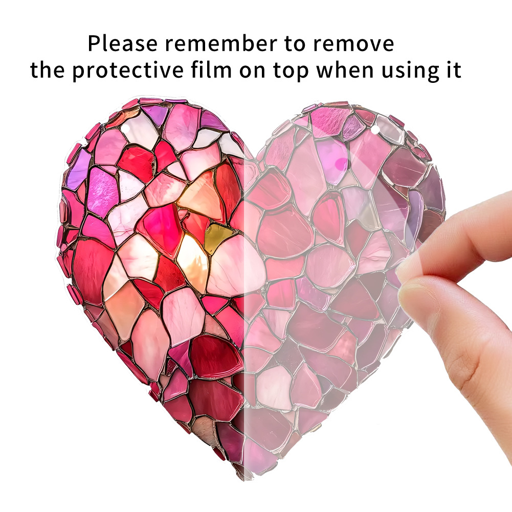 Heart Stained Glass Suncatcher