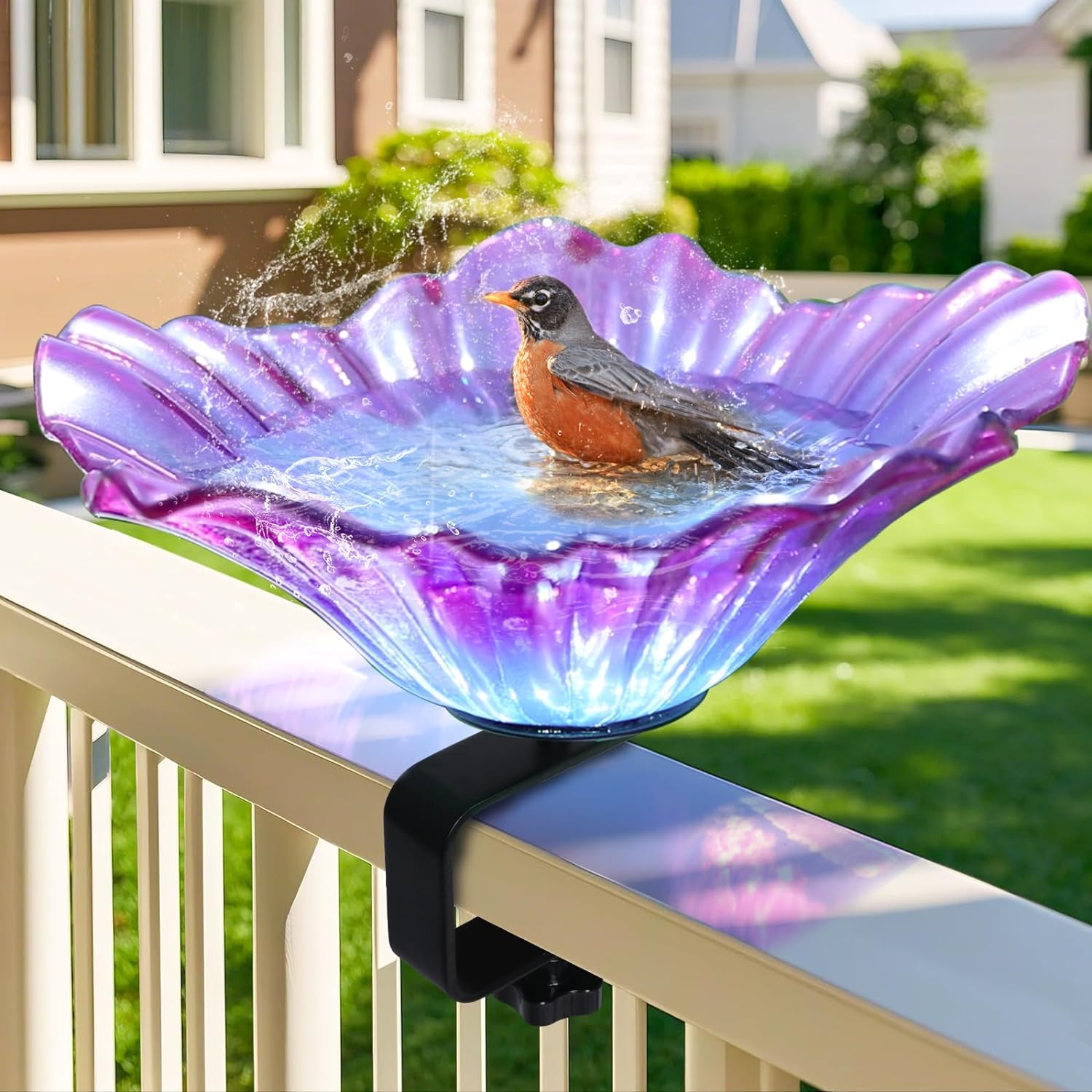 New Outdoor Garden Bird Bath Bowls & Bird Feeders