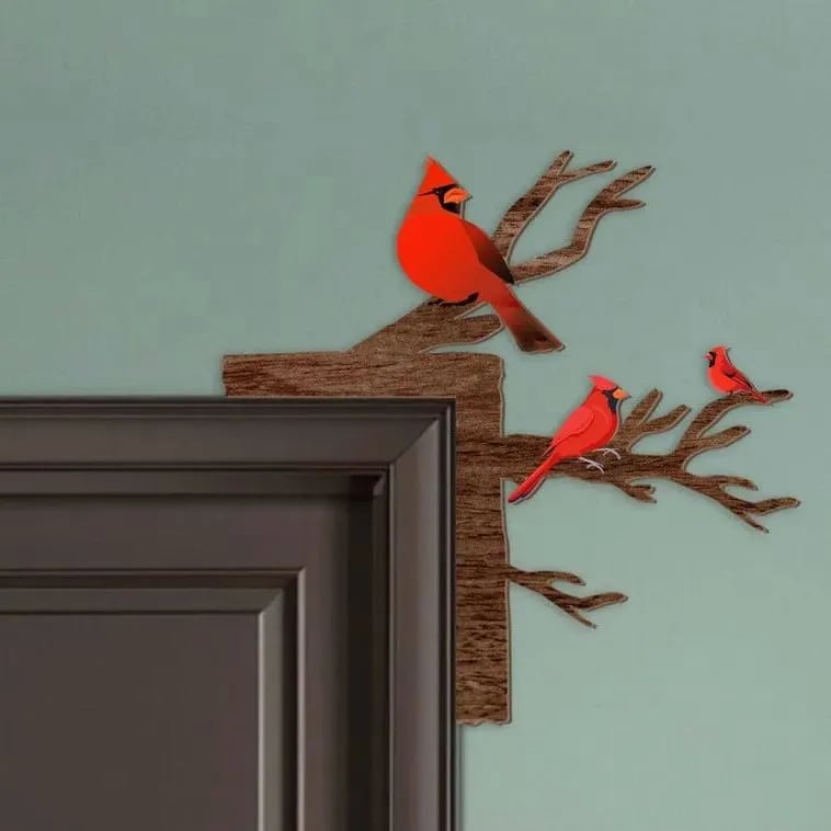 🐦Cardinal Door Topper