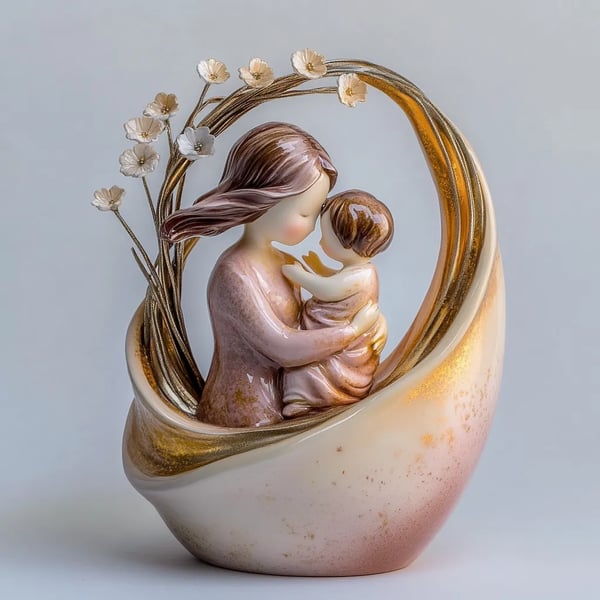 💞Heartwarming Mother & Child Figurine