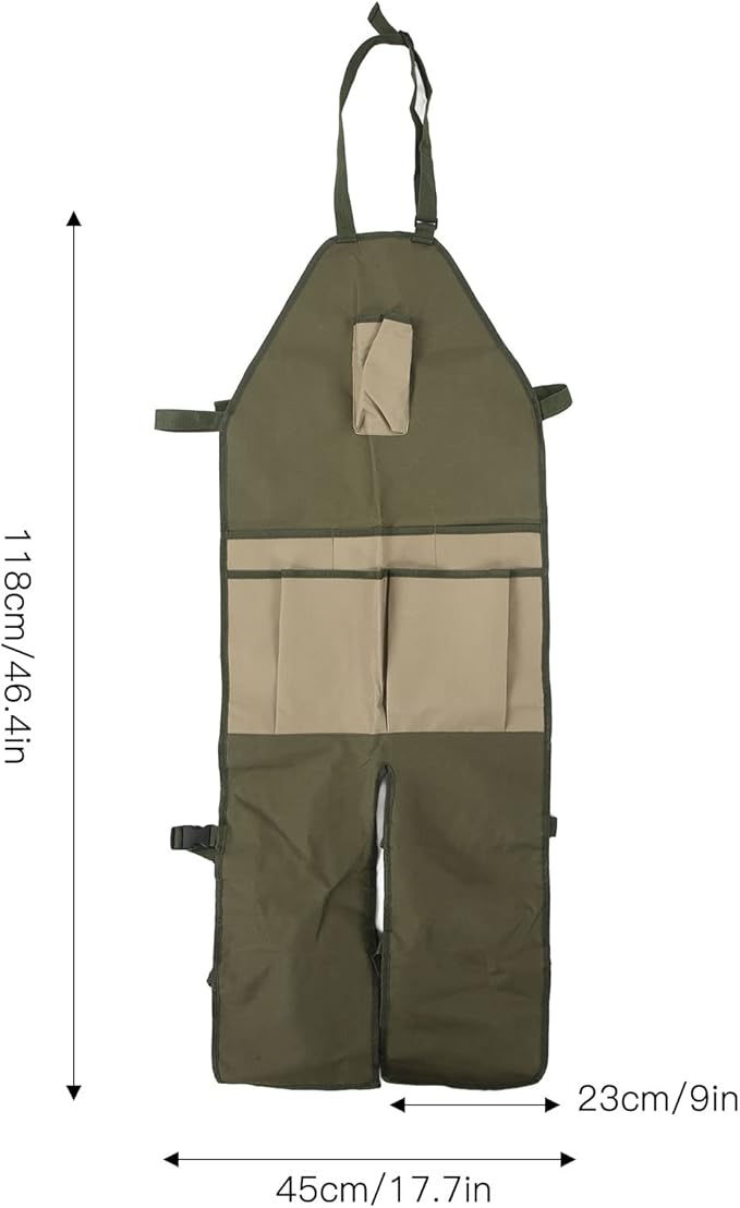 Garden Gardening Trimming Multi Pocket Oxford Cloth Color blocked Extended Garden Leg Protector Apron