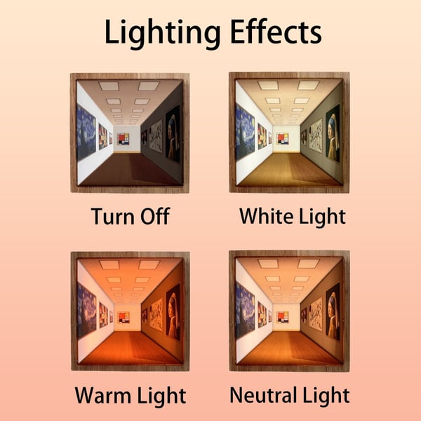 3D Naked Eye Visual Night Light