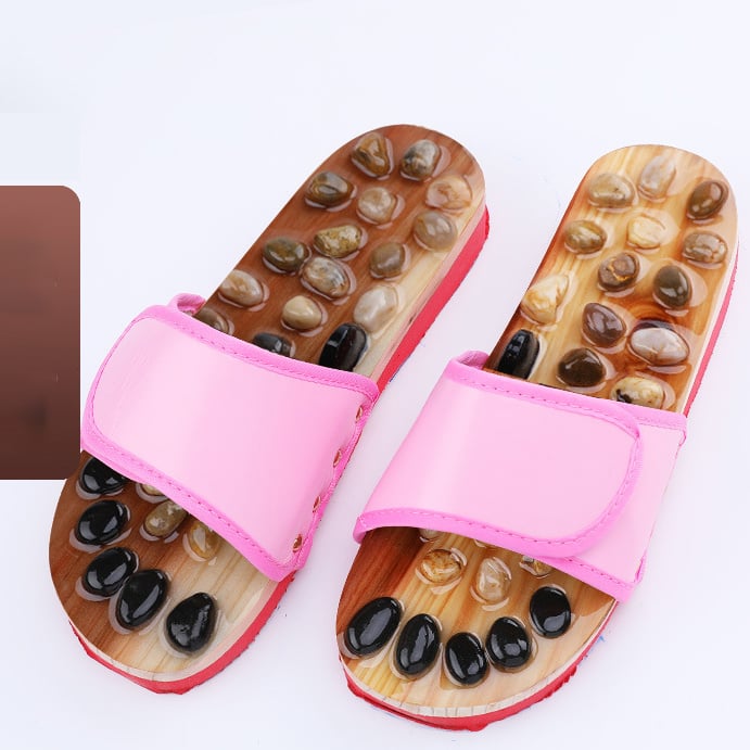 Pebble Acupoint Foot Massage Slippers