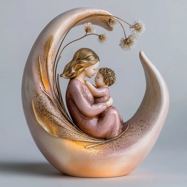 💞Heartwarming Mother & Child Figurine