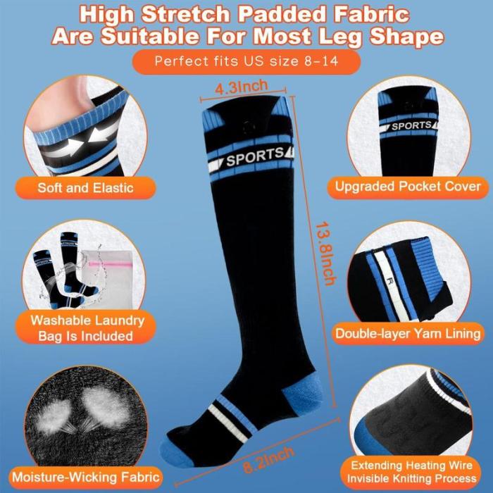 Heated Socks for Men Women with App Control