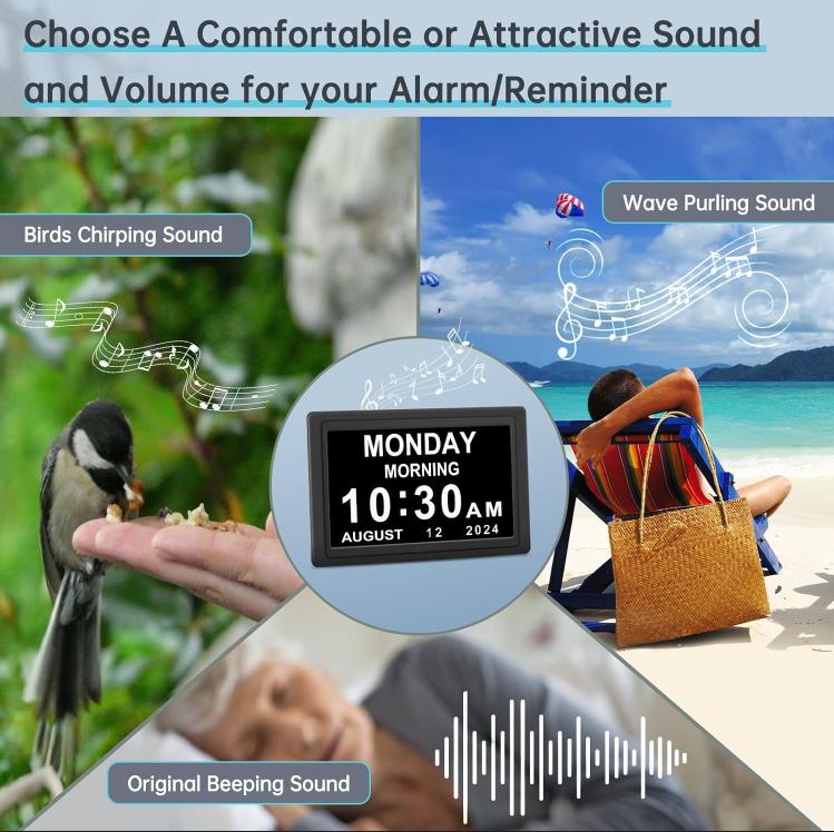 Welnax™ Digital Dementia Alarm Clock