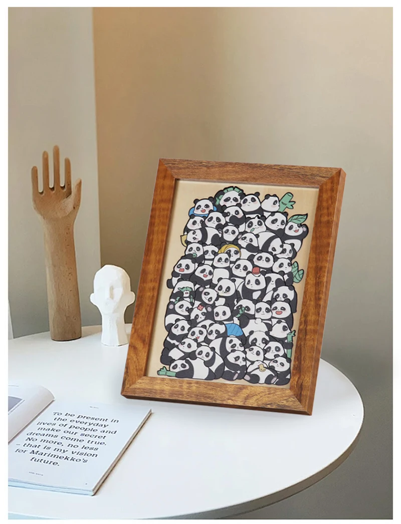 Original Magnetic Adorable animal Wooden Puzzle