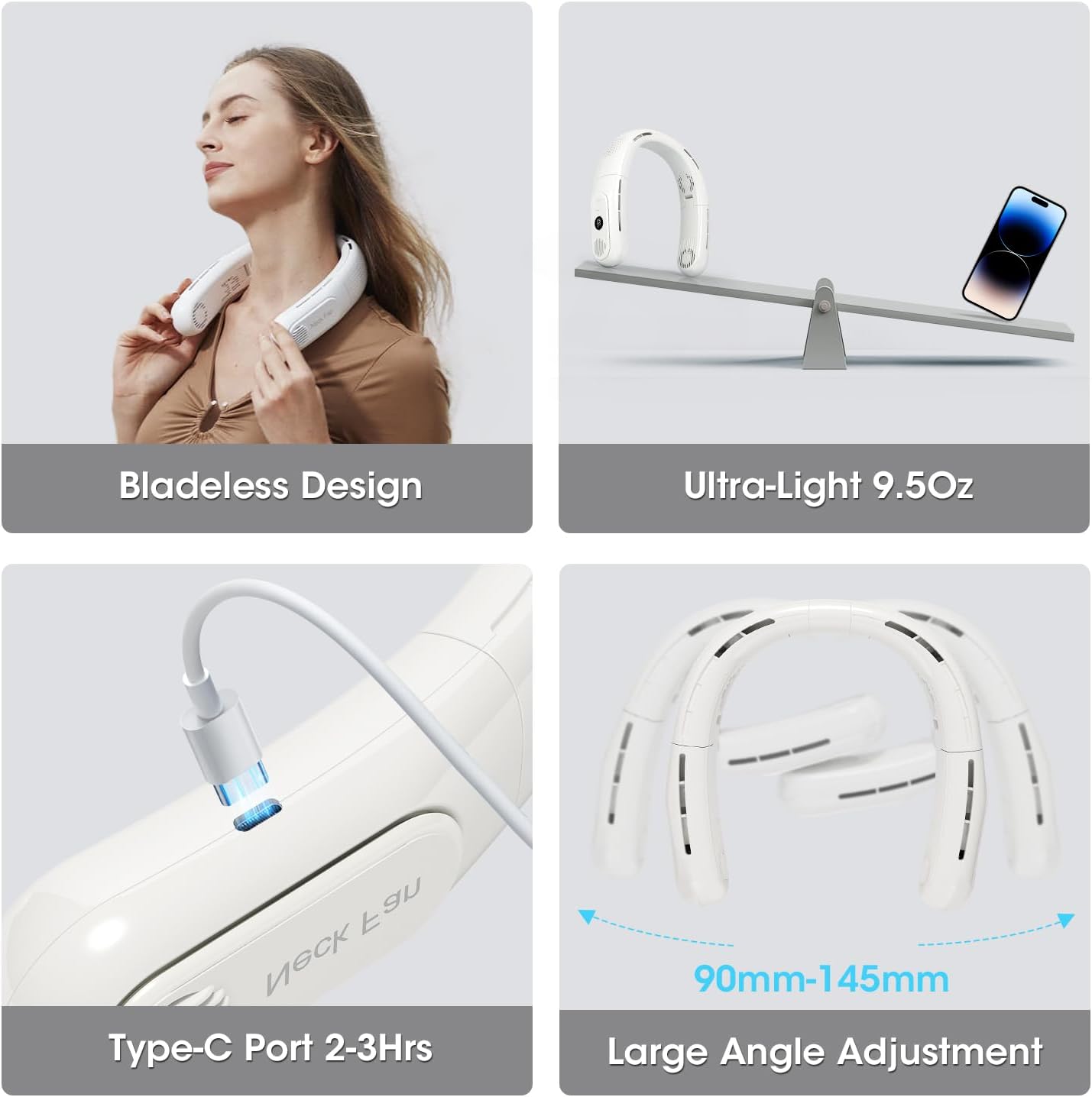  Welnax™ Foldable Bladeless Neck Fan