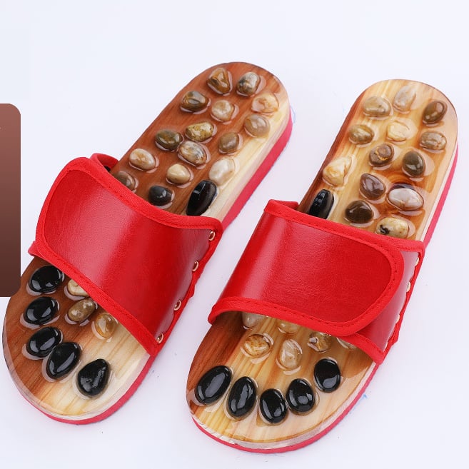 Pebble Acupoint Foot Massage Slippers