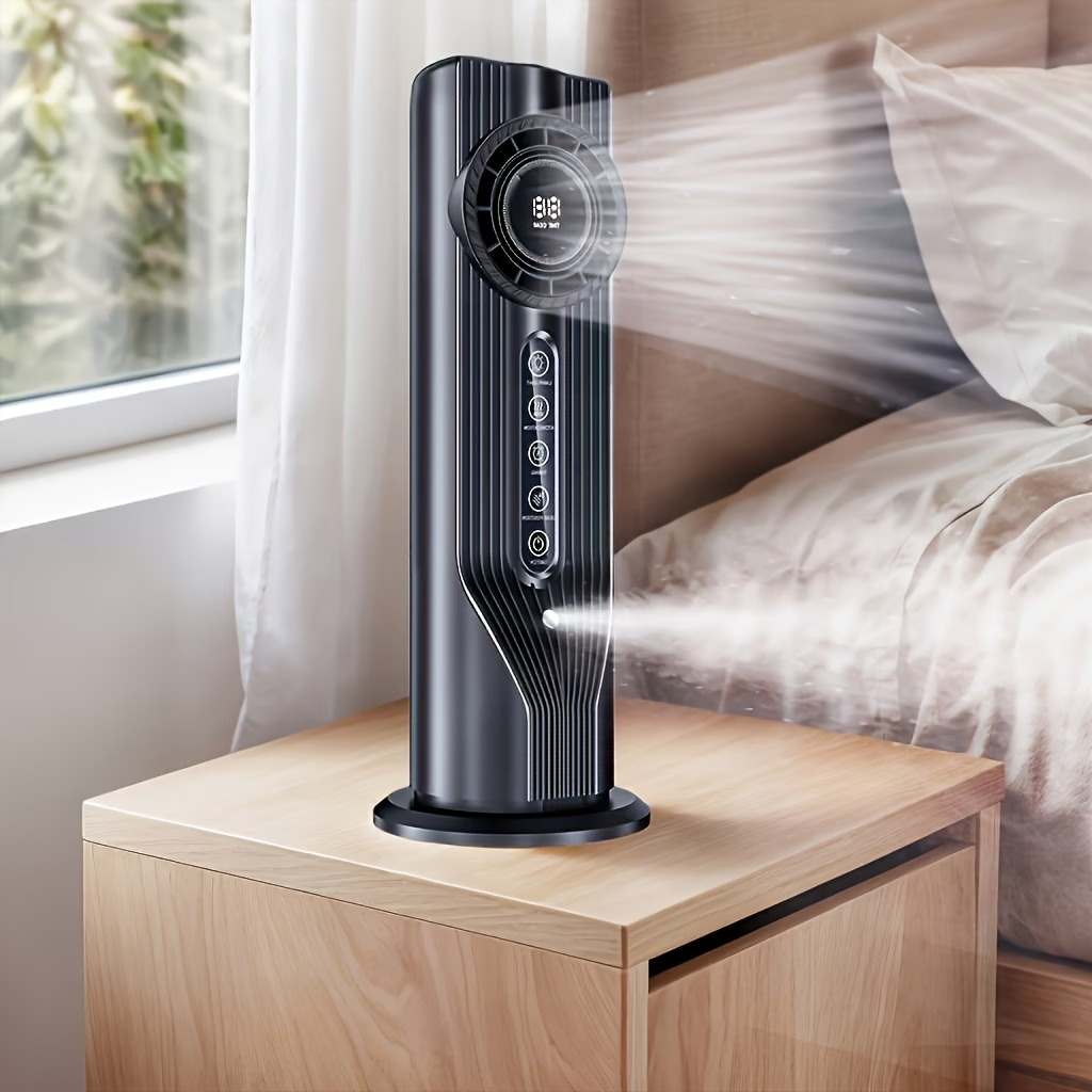 6-Speed USB Portable Air Conditioner And Humidifier Fan