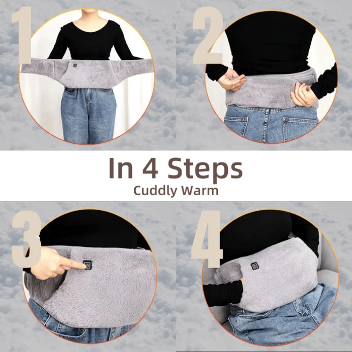 Electric heating waist belt