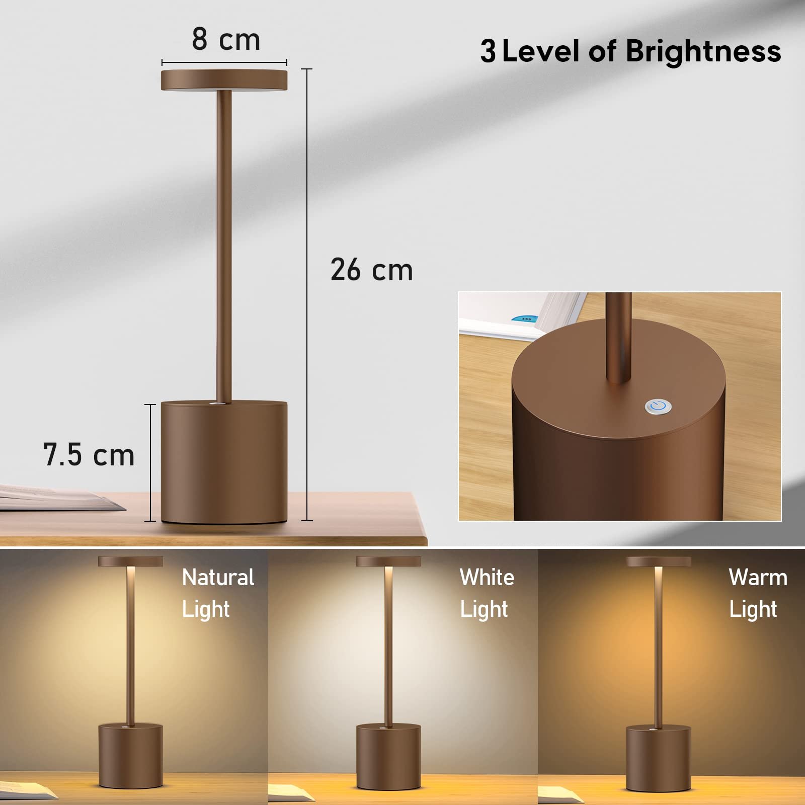 Rechargeable Portable LED Desk Lamp
