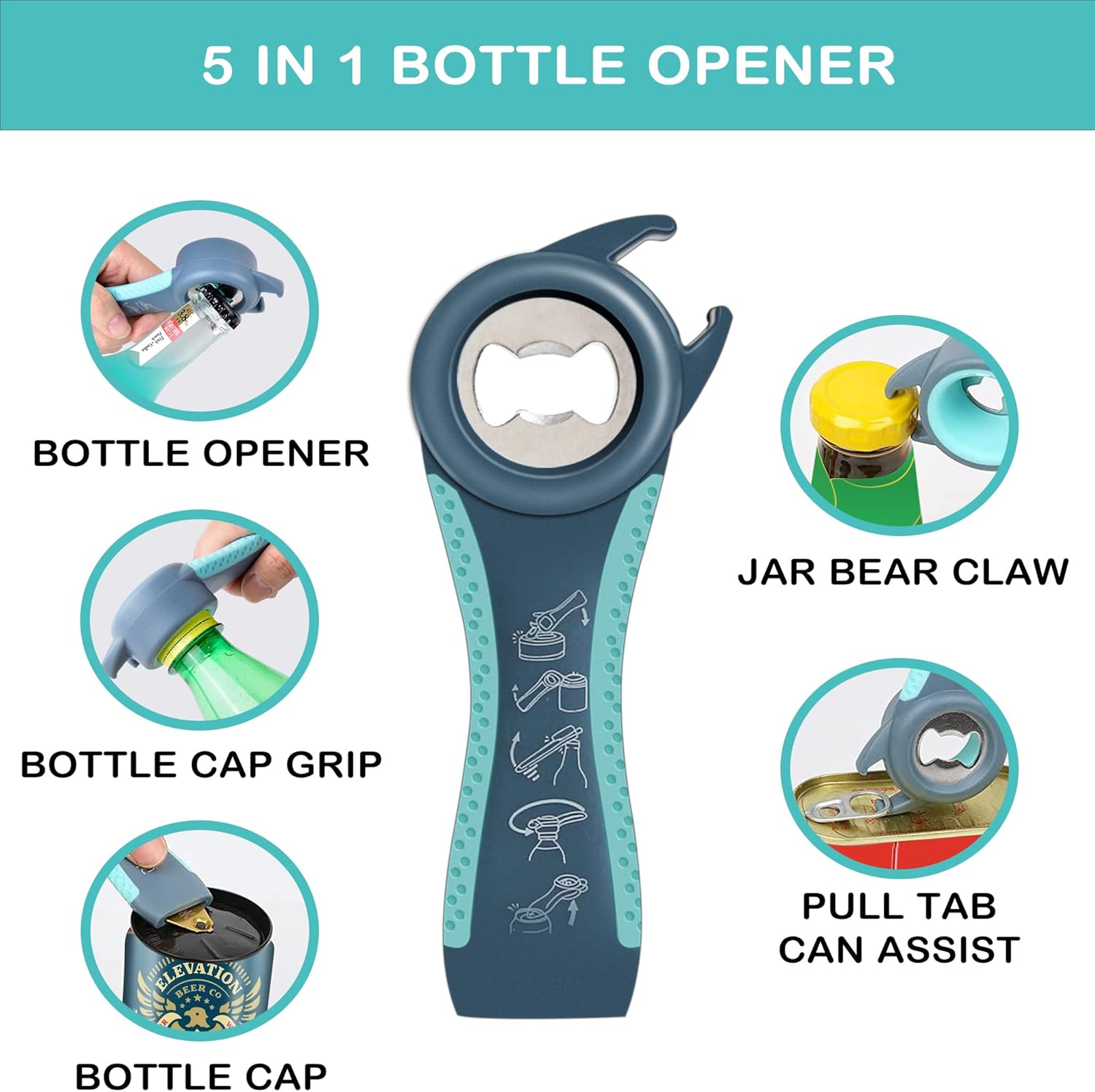 Multi-function Bottle Openerfor Seniors