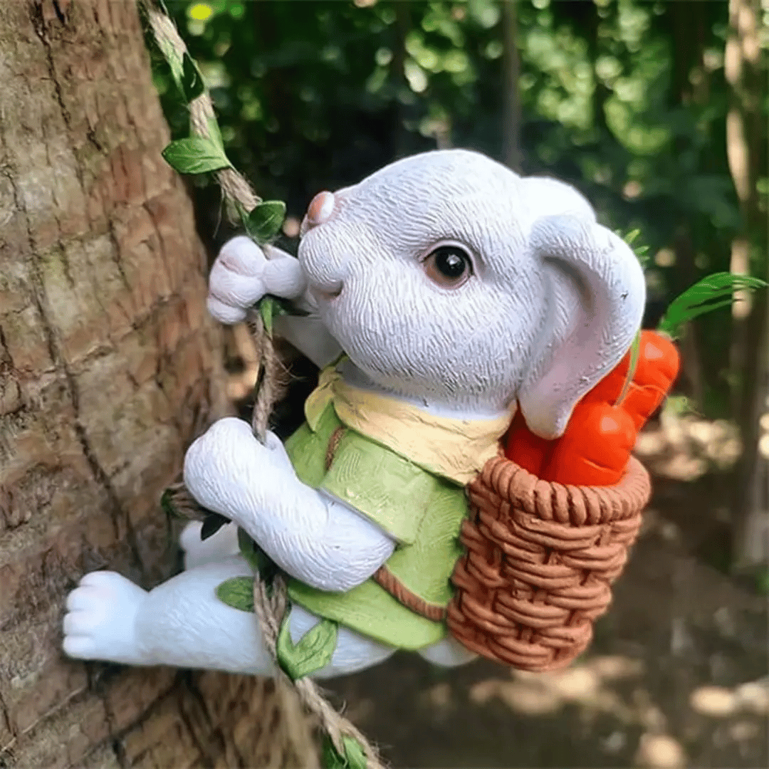 🐇Handcrafted Bunny Climber Garden Ornament