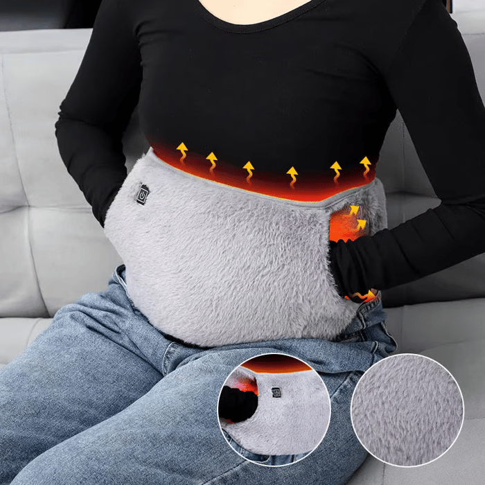 Electric heating waist belt