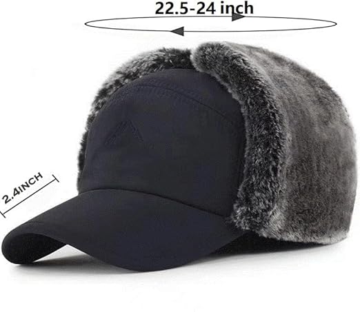🧢❄️Men Winter Ear Flap Trapper Hat Face Mask Fur Aviator Thermal Warm Snow Ski Cap