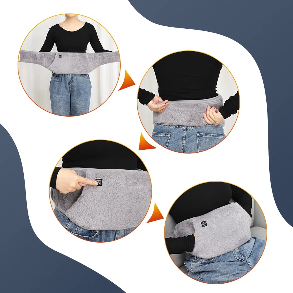 Electric heating waist belt