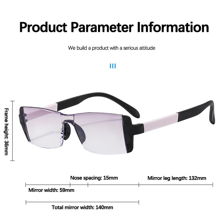 Blue Anti-Fatigue, Far and Near, Dual-purpose Reading Glasses