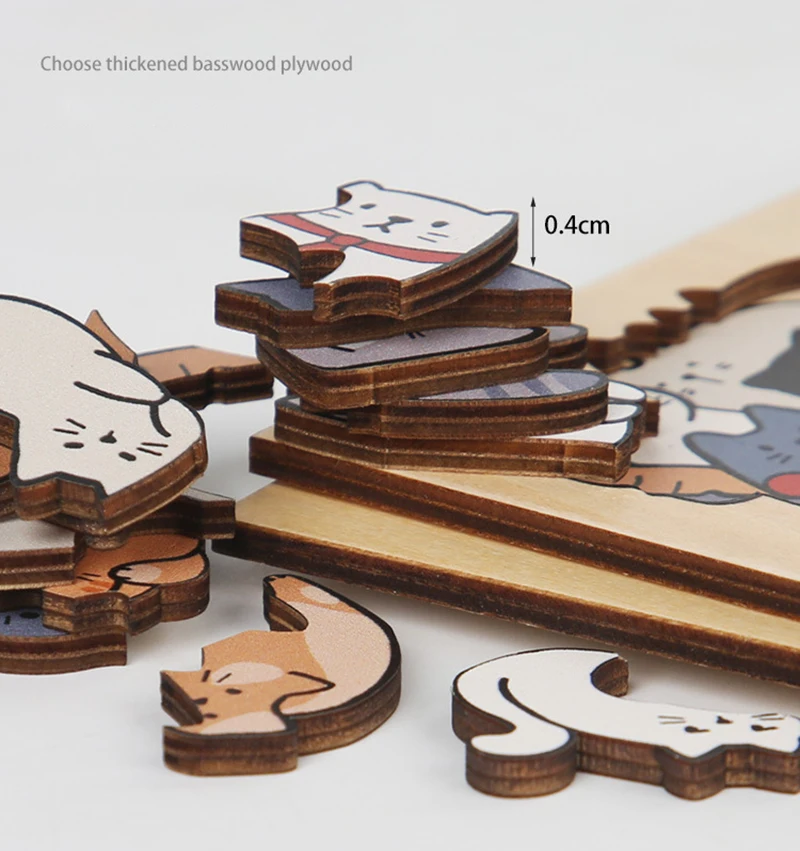 Original Magnetic Adorable animal Wooden Puzzle